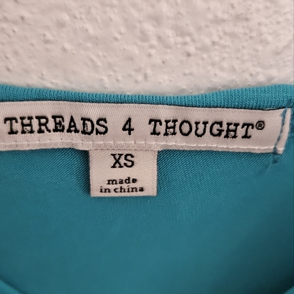 NWT Threads 4 Thought mini teal dress size xs - Picture 4 of 8